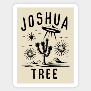Joshua Tree Vintage UFO Desert Tee - Retro Extraterrestrial Sticker